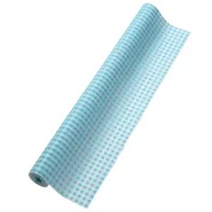 カラー不織布 ギンガムチェック 水 3m 切売